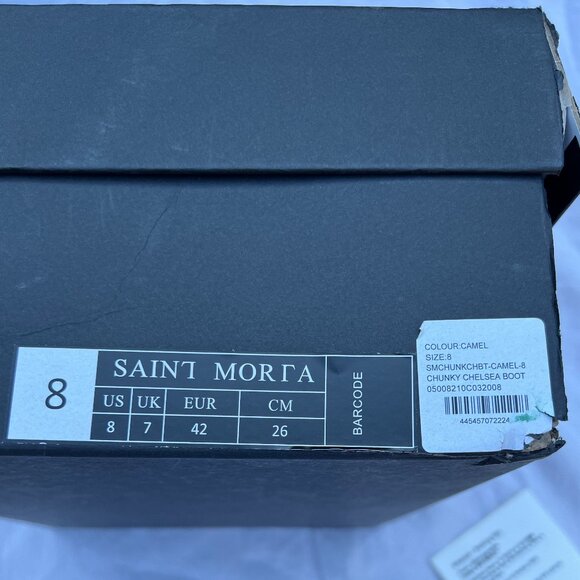 Saint Morta Chunky Chelsea Boot Camel NIB Size 8 - Picture 7 of 7